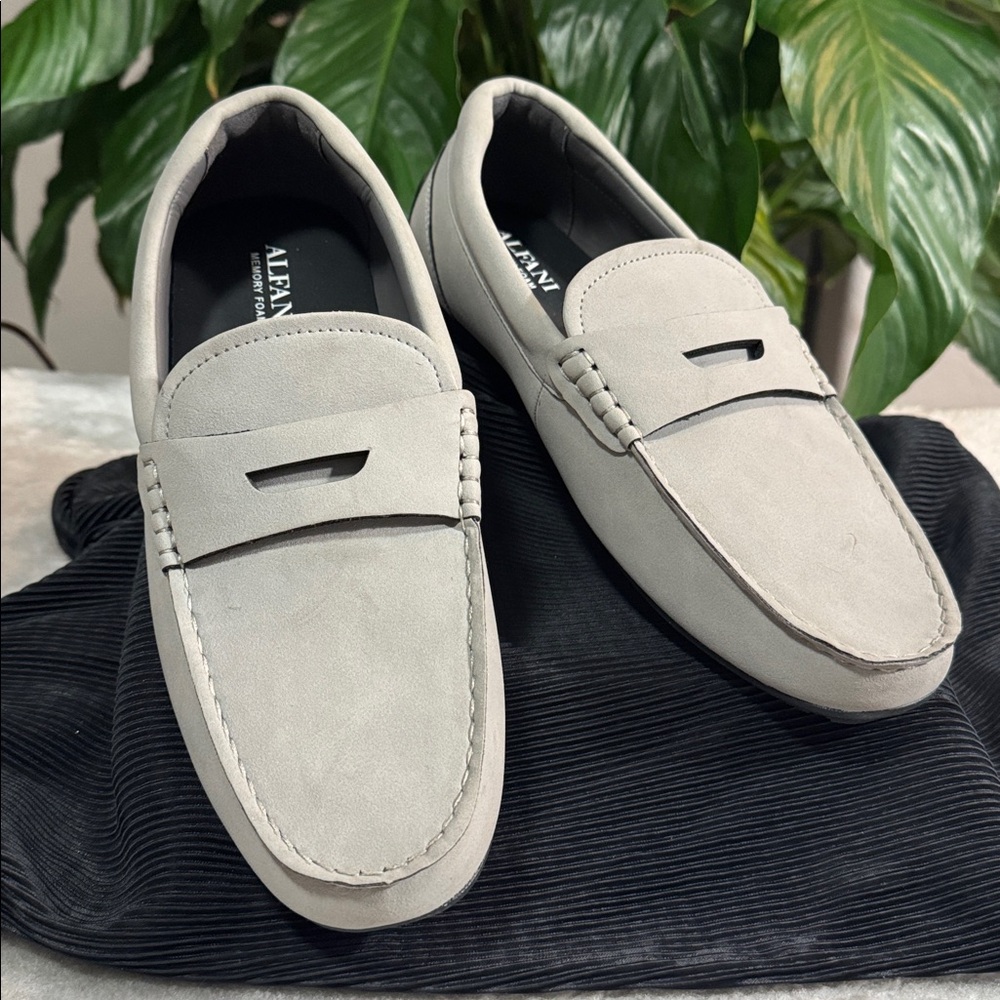 Alfani Marco Grey Slip-On Penny Memory Foam Loafer - Men's 8.5M